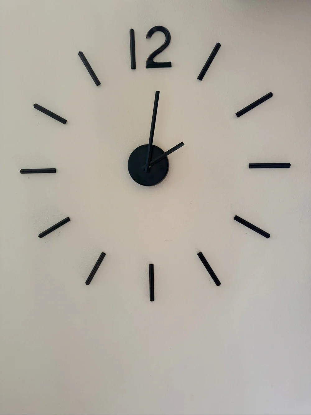 Umbra Blink Wall Clock-Black, modern, aluminum analog display Indoor